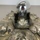 rare 36cm silver tone Metal Florentiner Leaf Theatre Ceiling Light, Italy