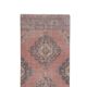 Vintage Turkish hallway rug 87x382 cm