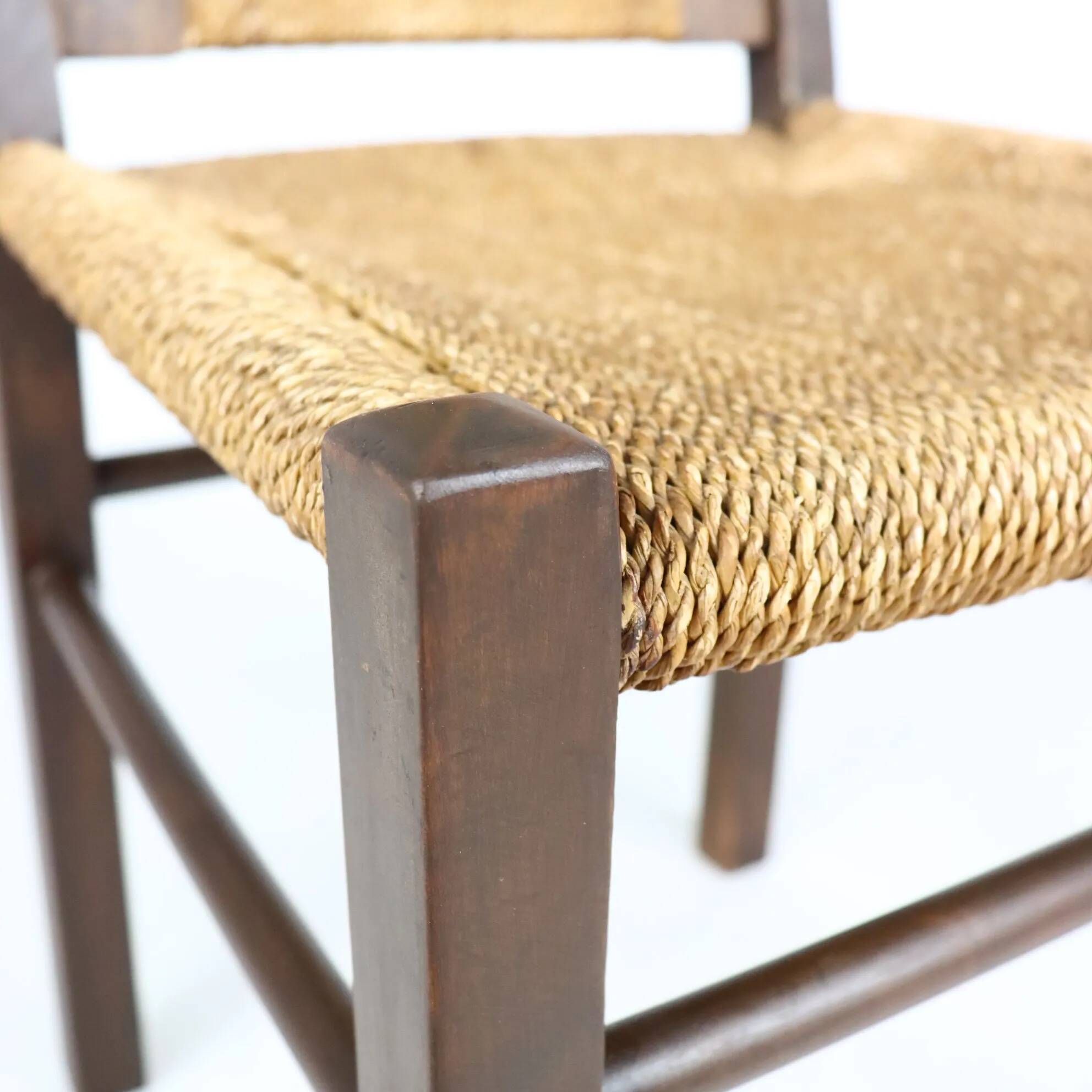 Brutalist rope chair