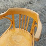 Baumann armchair N°21 in blond beech - 60s