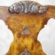 Vintage English Walnut Chairs, 1920s, Set of 3
