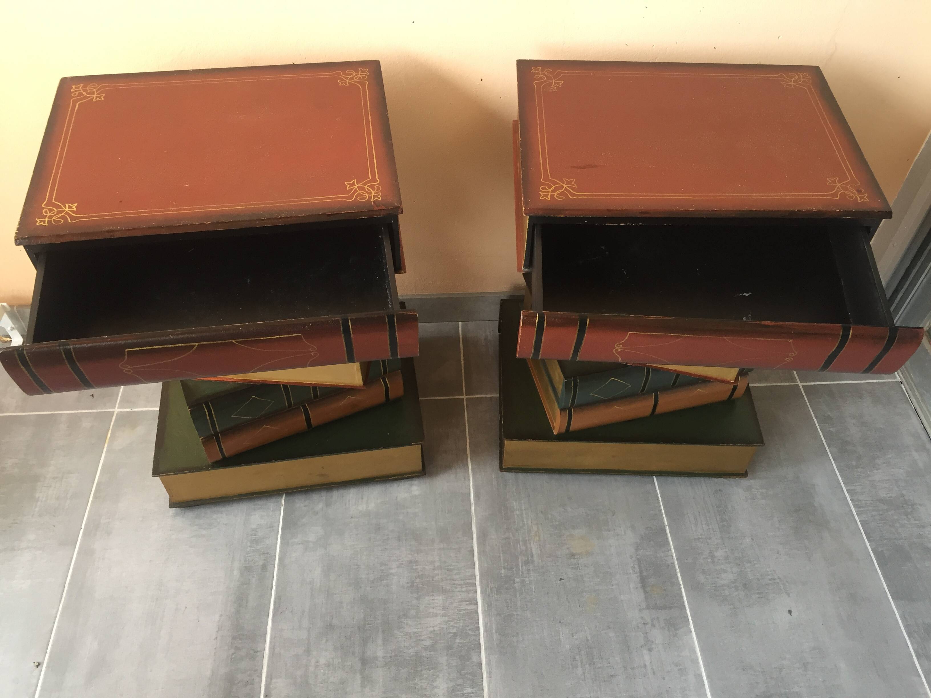 Pair of 70s bedside tables