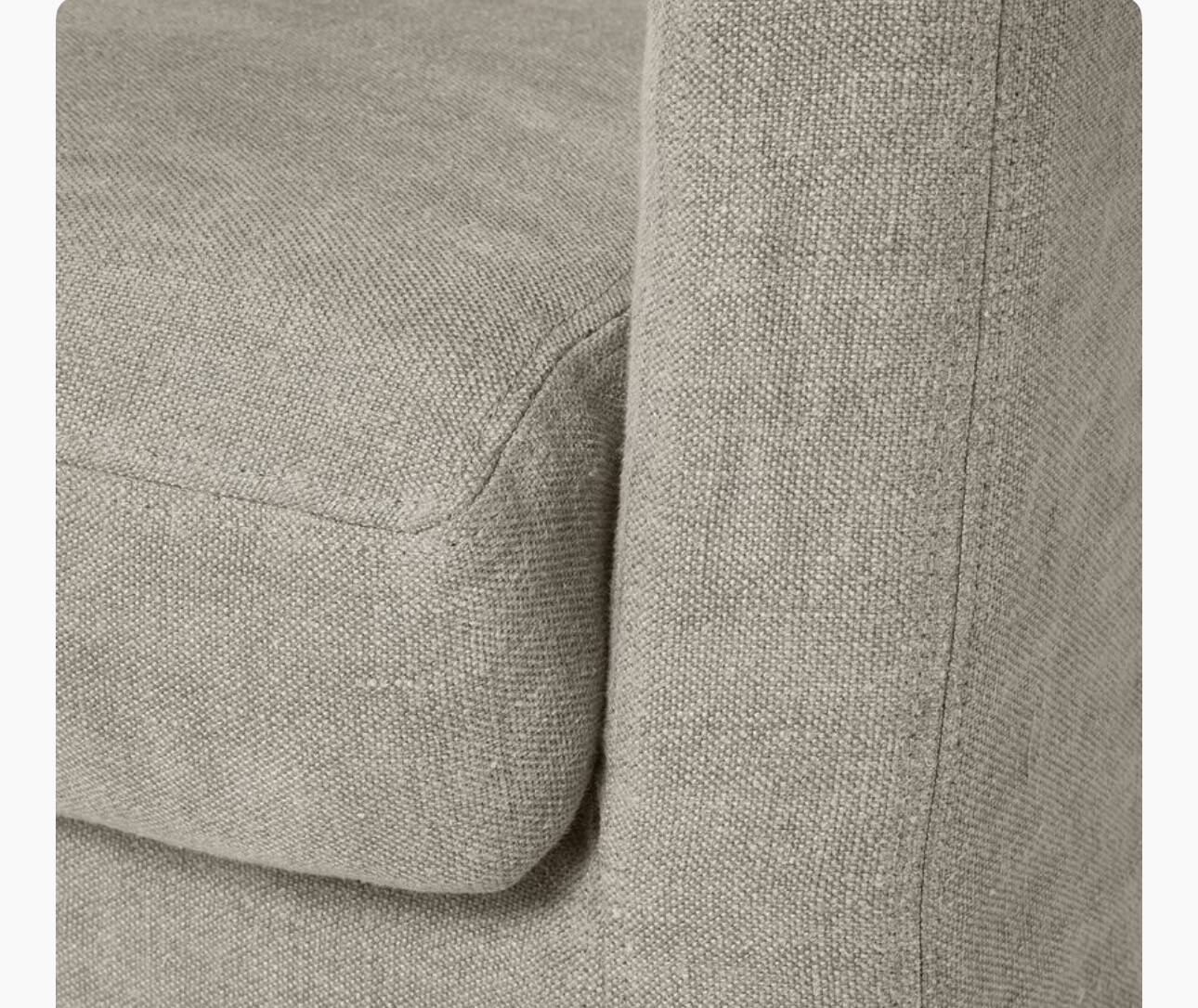 Méridienne Home Spirit Nomad 180cm, natural linen French manufacturing