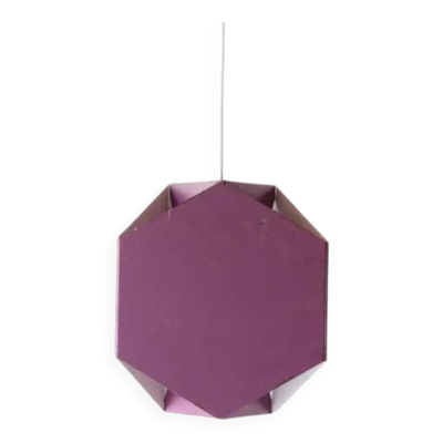 Suspension violette Seks-Tre par Ole Panton pour Lyfa, années 1960