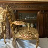 Pair of Louis XV style armchairs