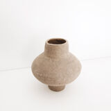 Ceramic sandblasted vase