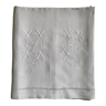 Antique sheet in pure linen yarn dyed in rain gray