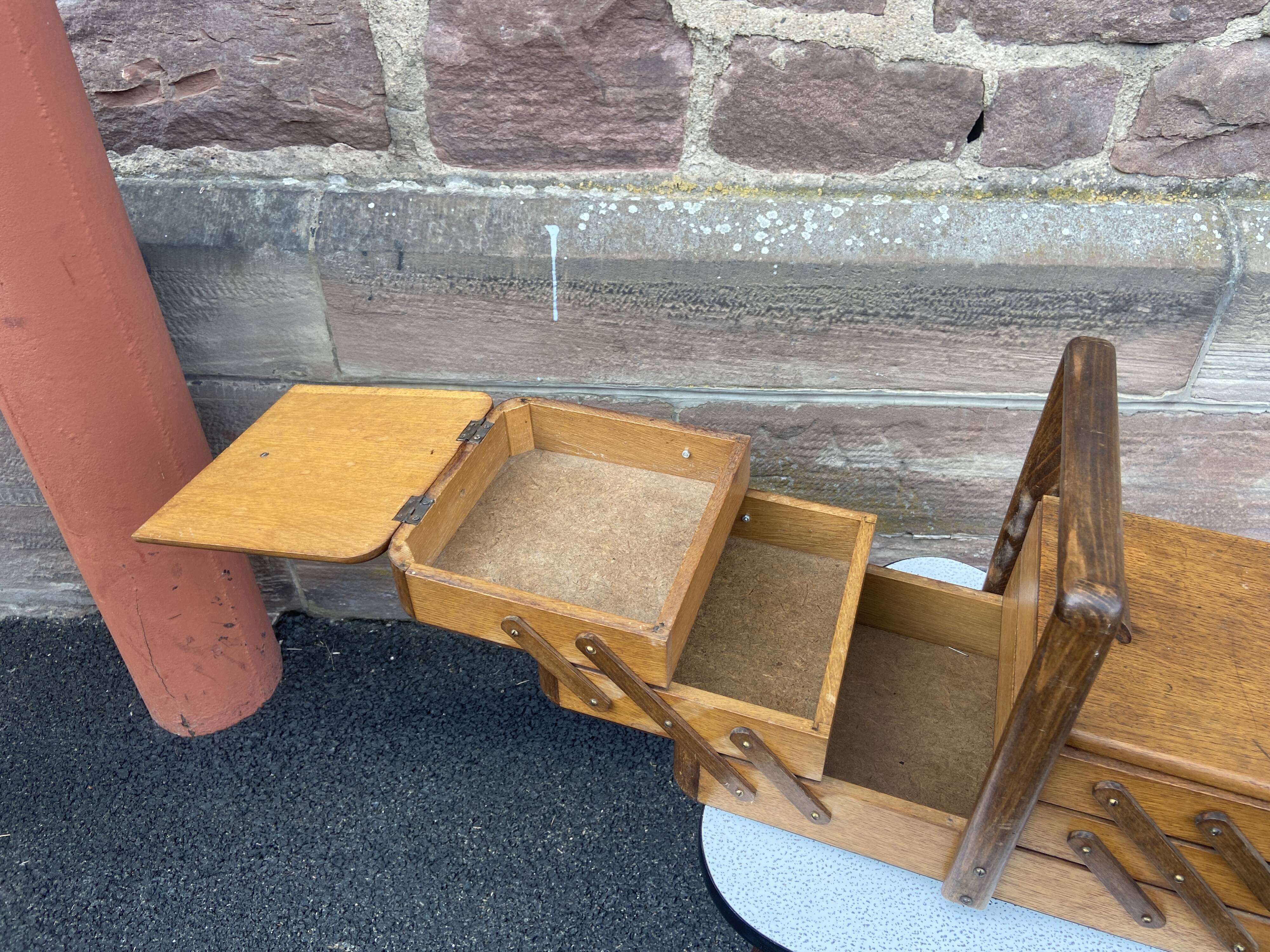 Vintage worker sewing basket 1960