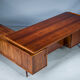 Executive Desk with Sideboard in Rosewood by Arne Vodder for Sibast Møbelfabrik, Denmark, 1950s