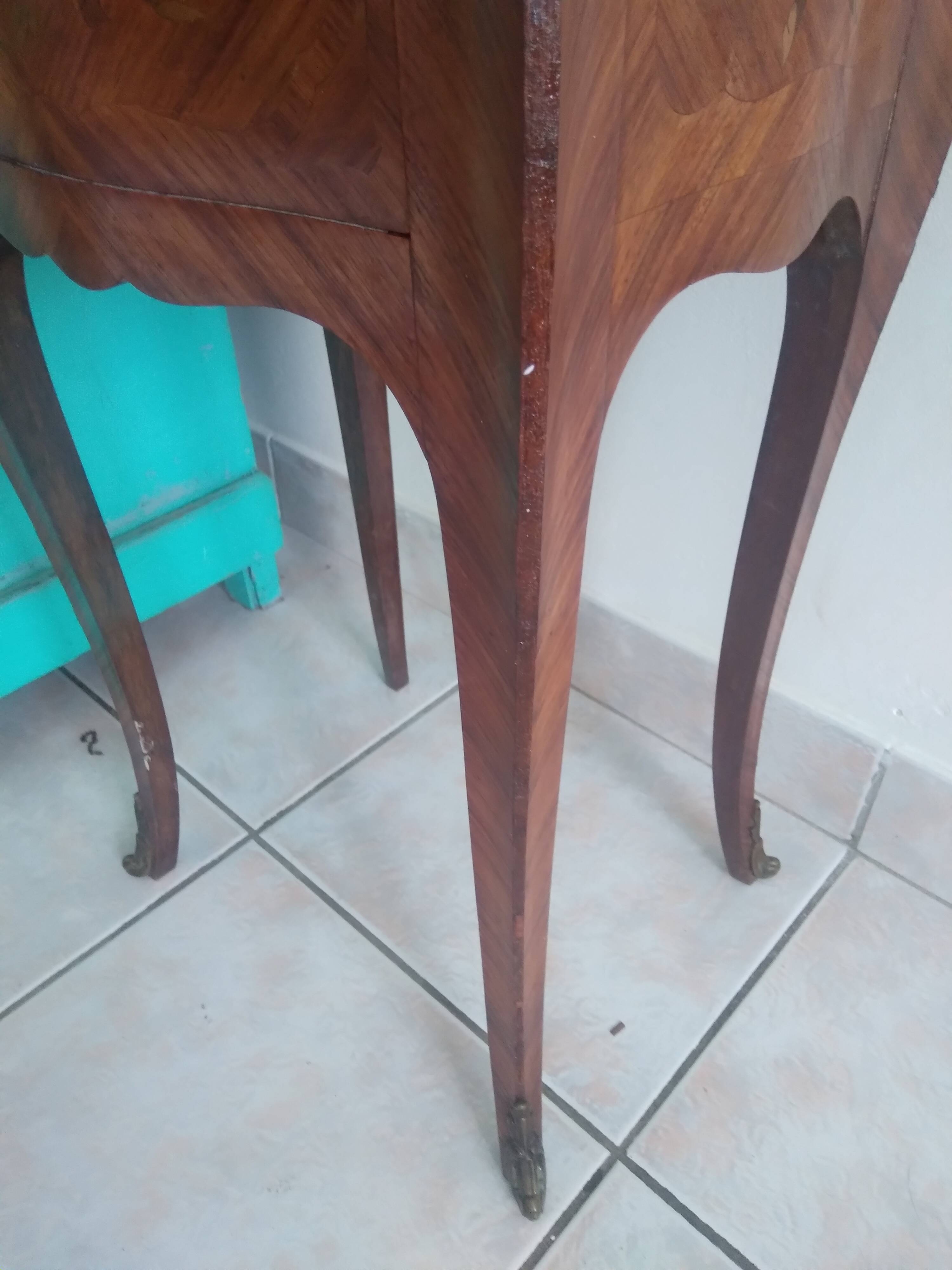 Louis XV marquetry bedside table