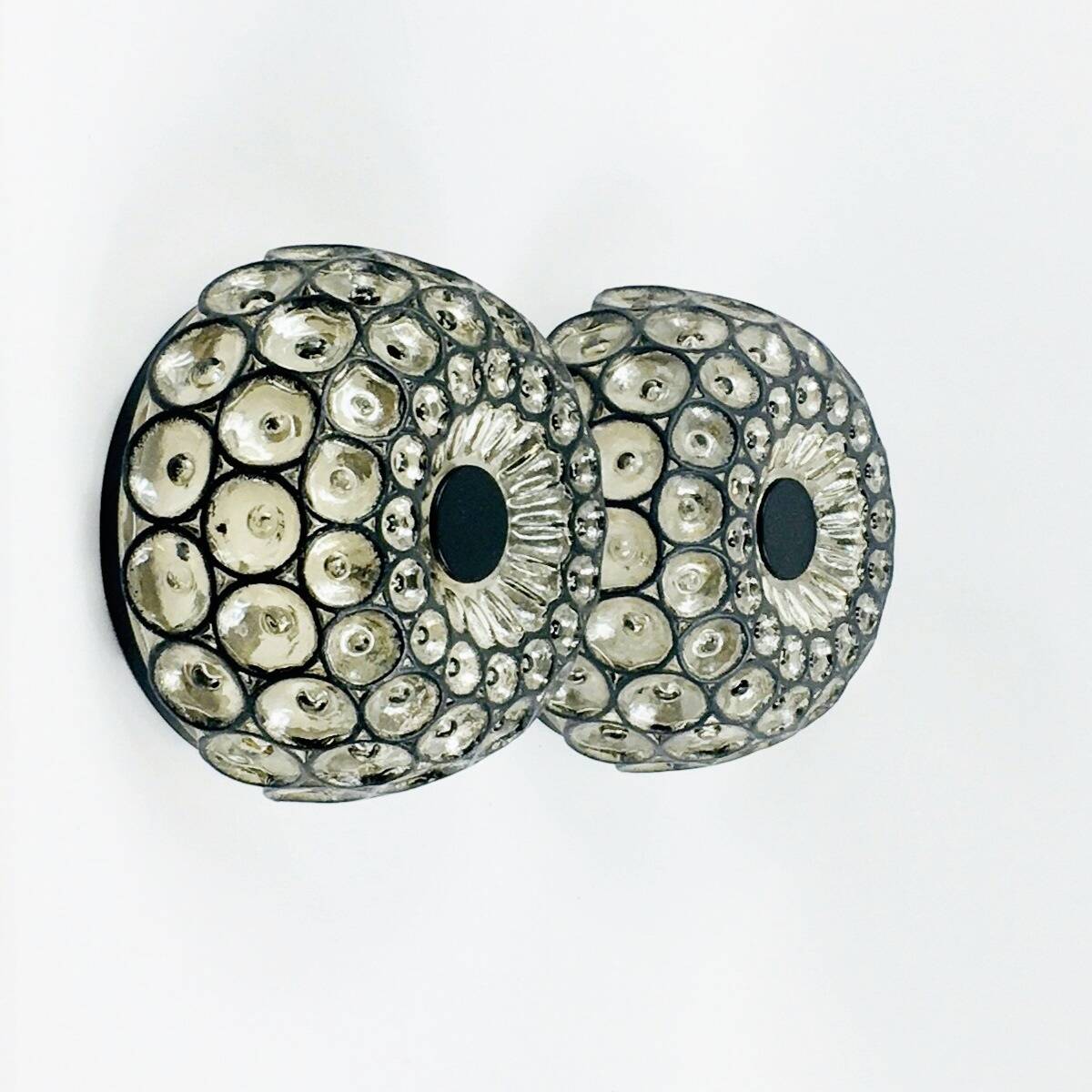 Mid-Century Glass Ceiling Lights or Wall Lamps from Limburg, Germany, 1960s
