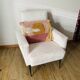 Fauteuil bouclette blanc