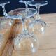 6 coupes à champagne anciennes en cristal
