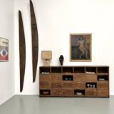 Meuble de métier ancien à 24 casiers