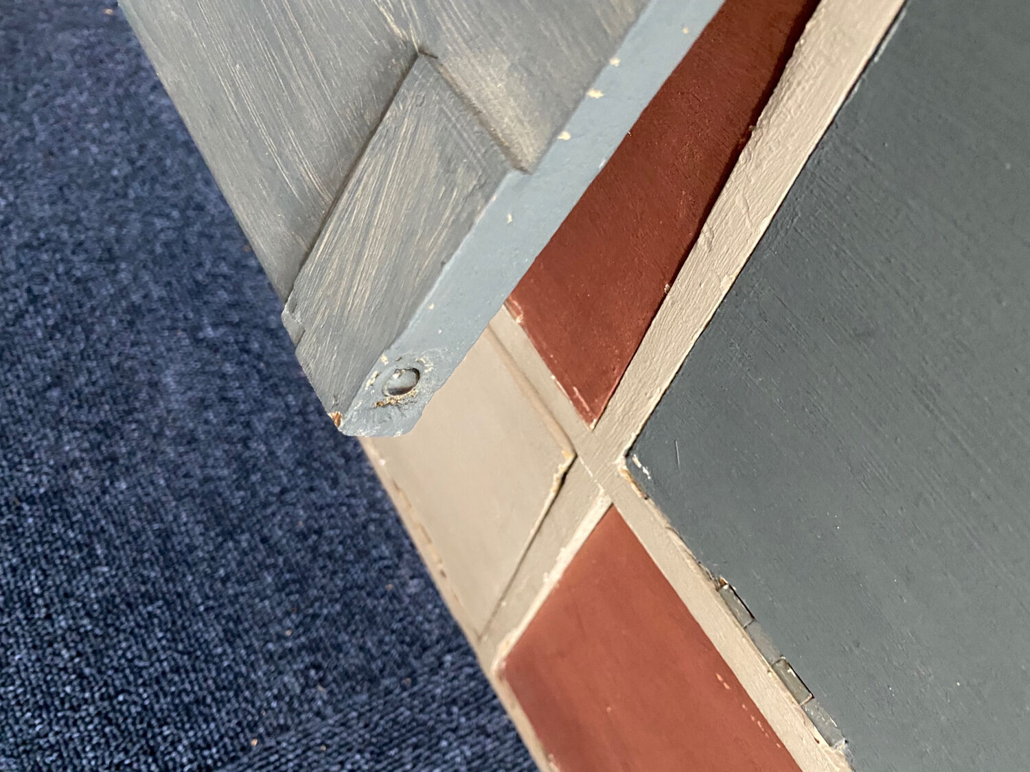 Meuble de métier en bois