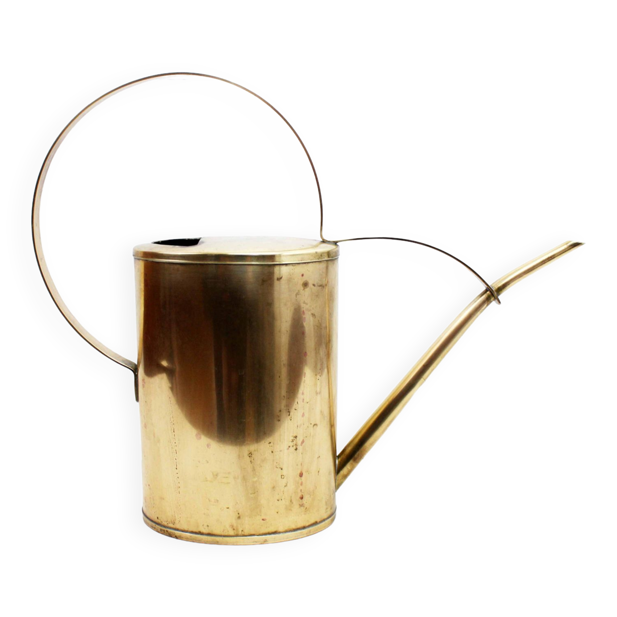 Vintage brass watering can