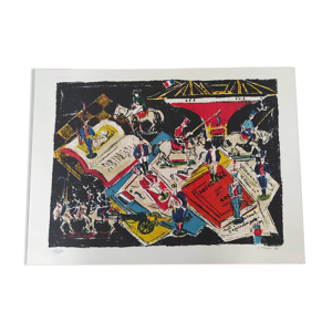 Lithographie signée André Cottavoz
