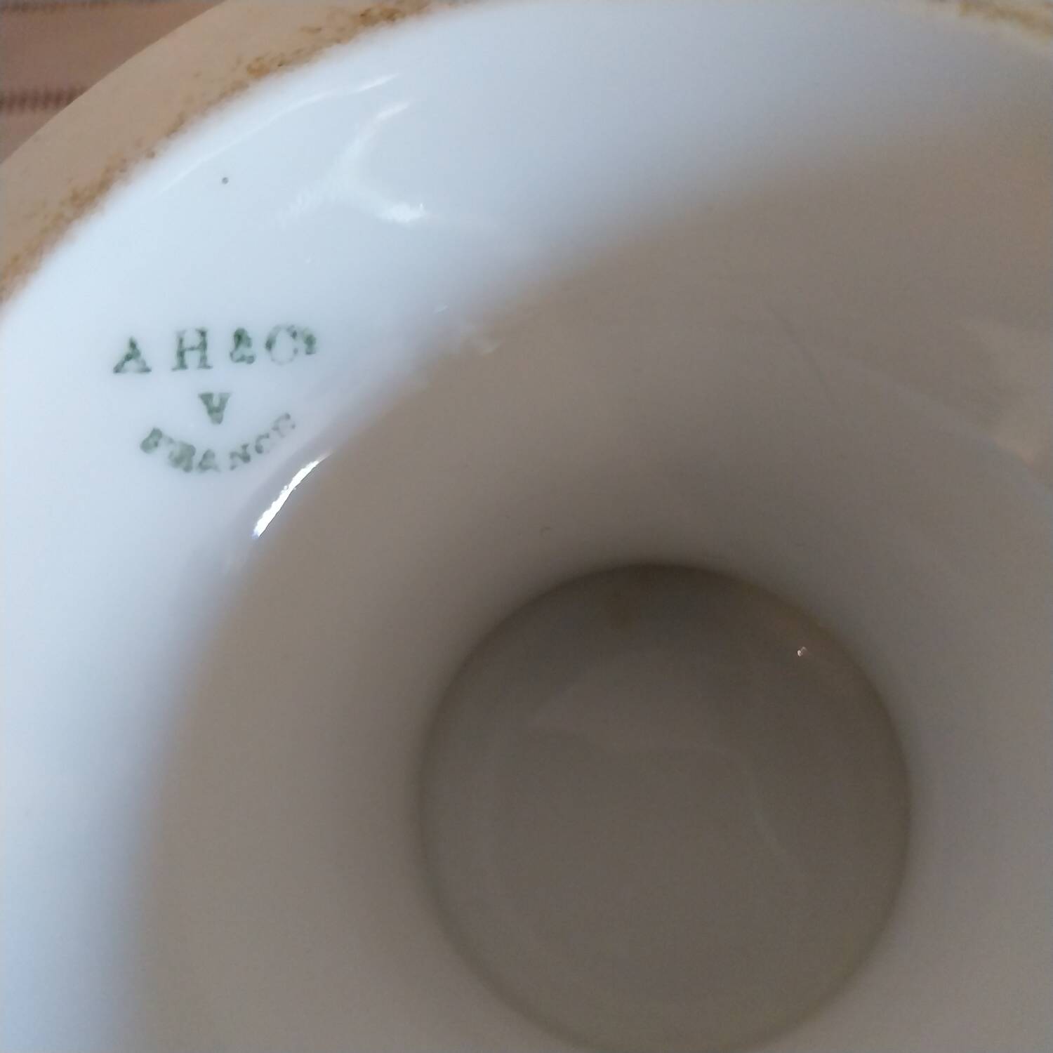 Old porcelain fruit bowl