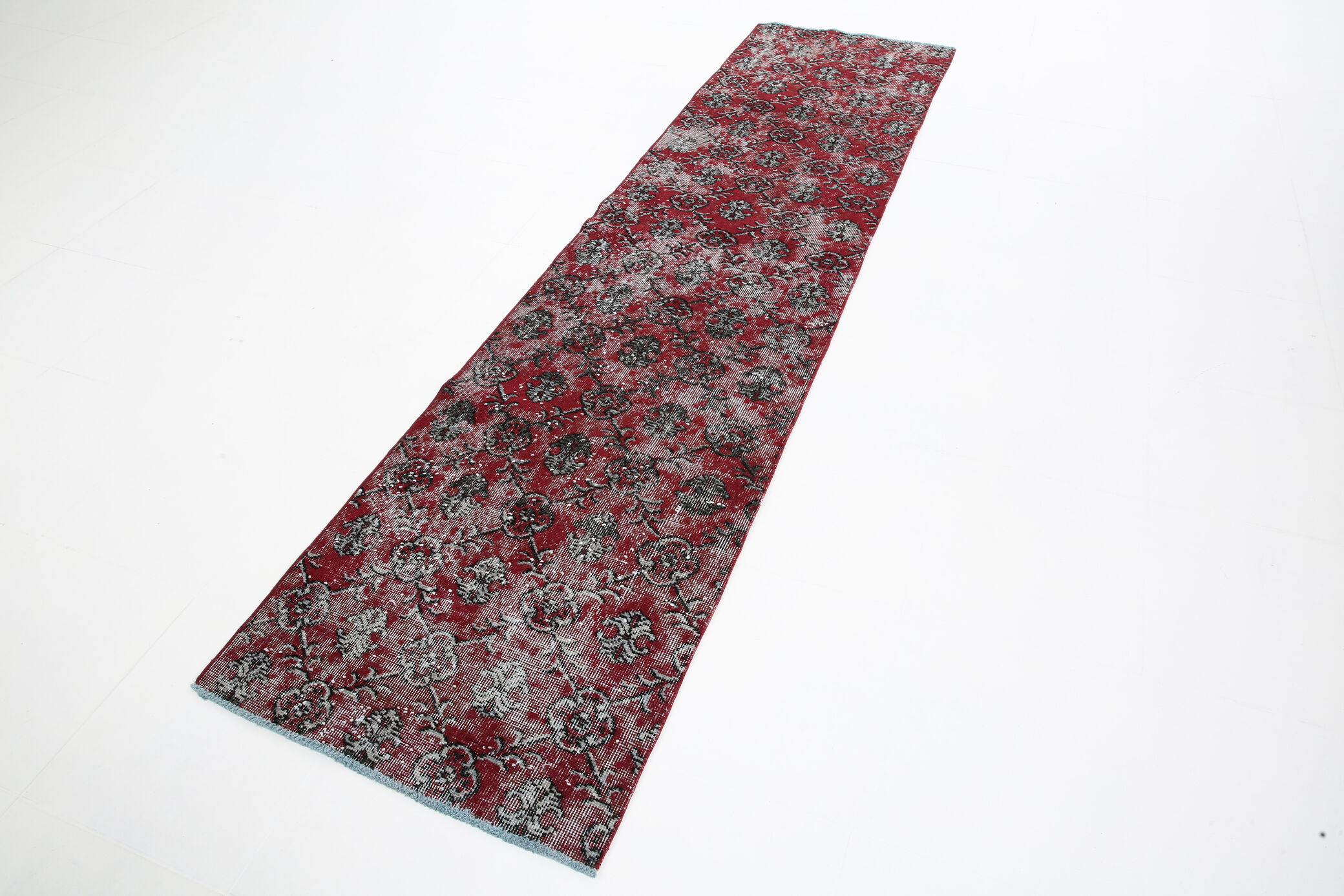 3x10 Vintage Floral Runner Rug, 70x306Cm