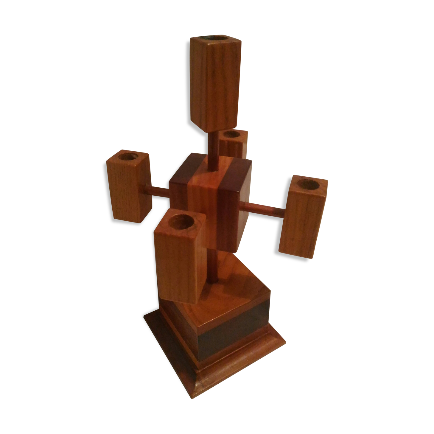 Wooden bougeoir, Scandinavian style