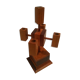 Wooden bougeoir, Scandinavian style