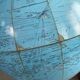 Vintage terrestrial globe Girard and Barrère - 1950s-60s - string base - Ref 1153