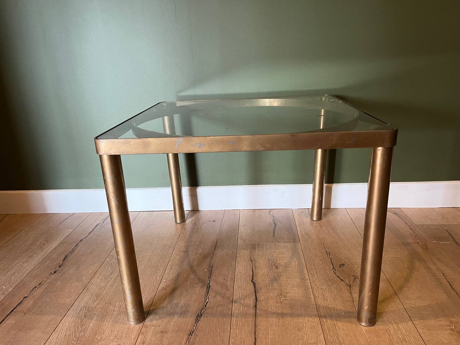 Vintage gold coffee table