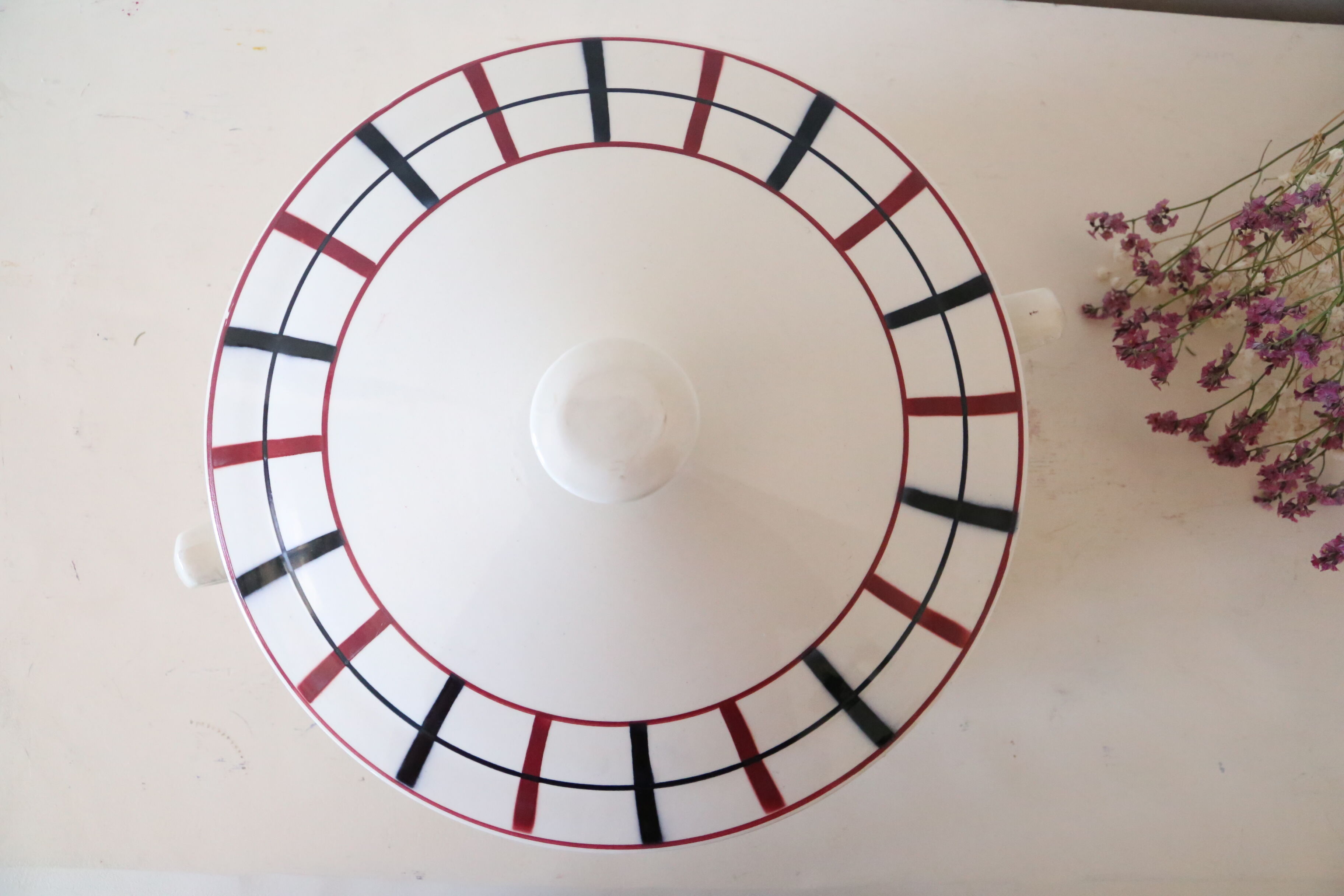 Soup bowl, Saint Amand, vintage