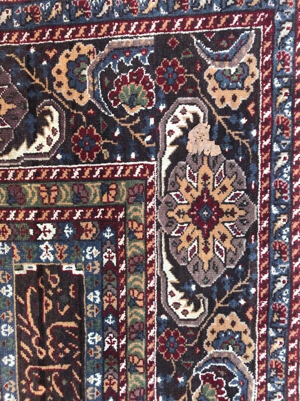 Former Turkish carpet Panderma finely knotted hand 117 x 190 cm