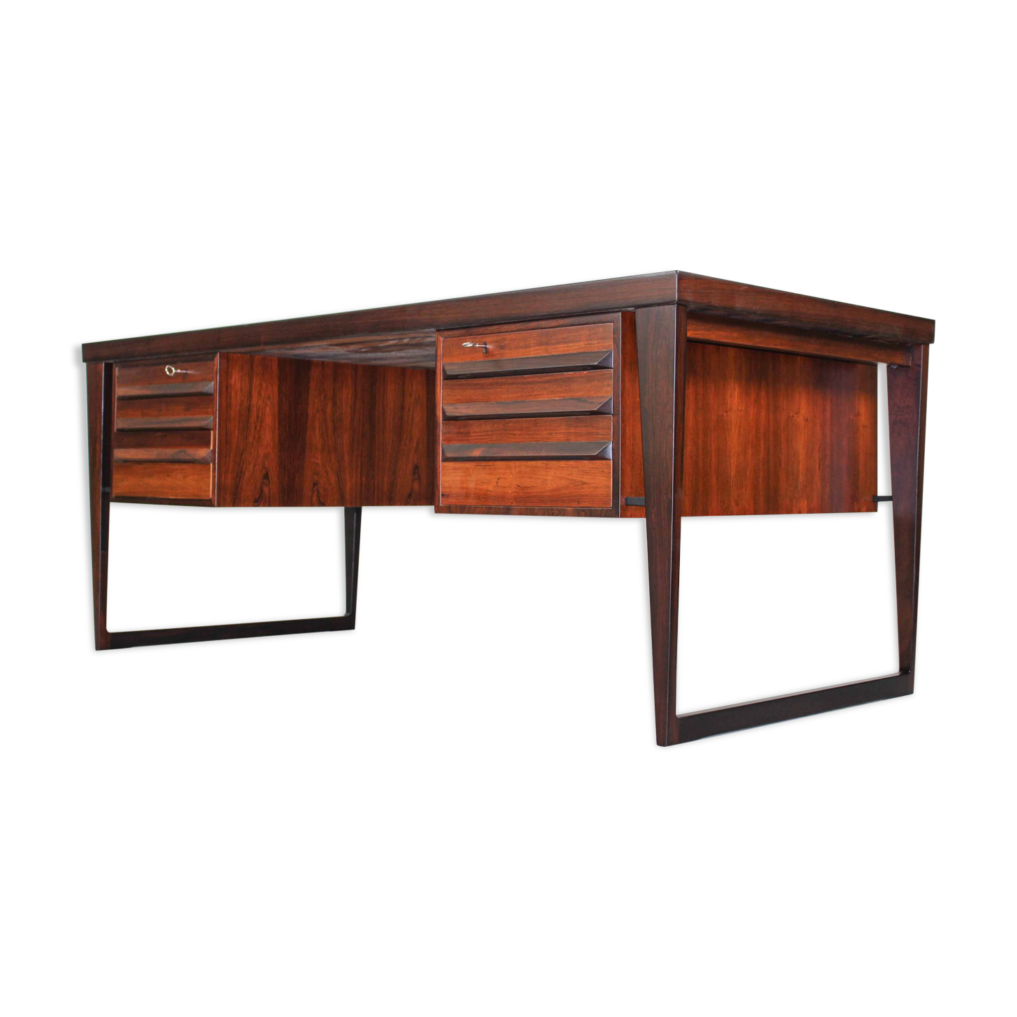 Bureau en palissandre du milieu du siècle par Kai Kristiansen