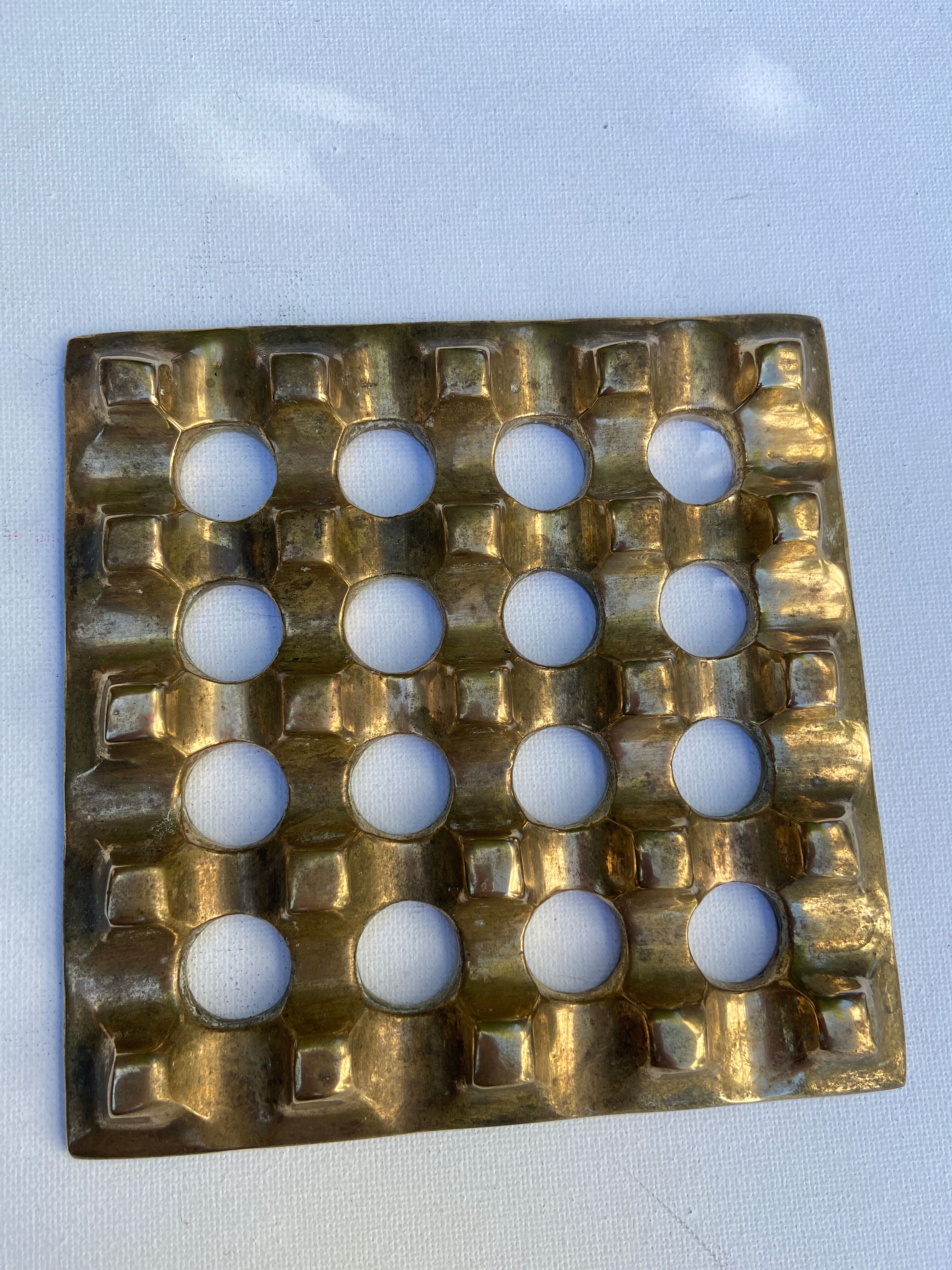 Ultima brass ashtray by Bäckström and Ljungberg