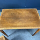 H.W. Klein. Bramin, three set tables/side tables, oak, 1960s, Denmark