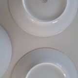 Set of 8 Limoges porcelain plates ADP ROYAL.