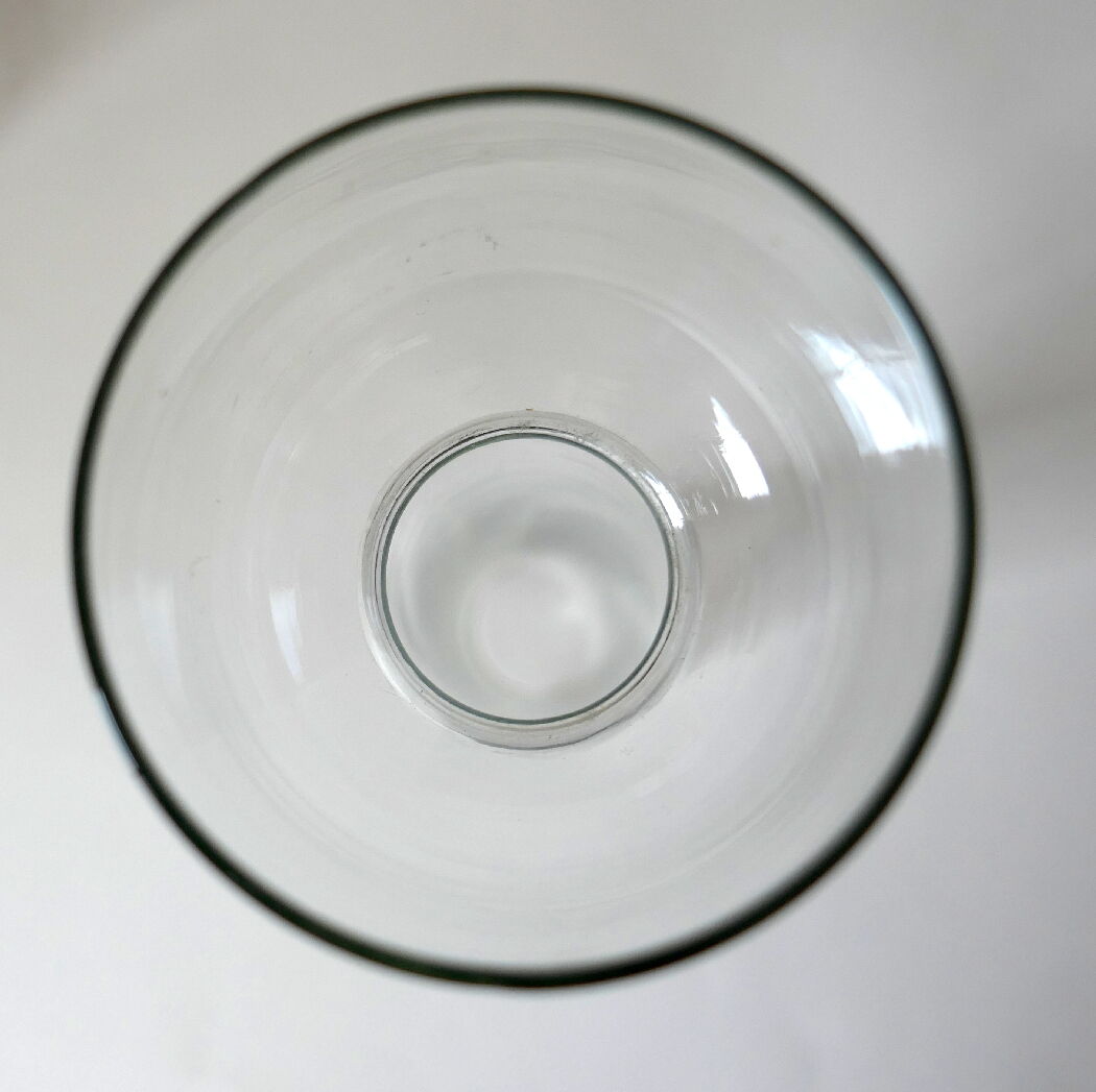 Fireplace glass for kerosene lamp in bohemian crystal