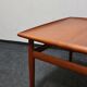 Table basse vintage en teck attribuée à Grete Jalk pour Glostrup