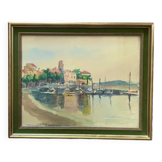 watercolor from the 1930s by Jacqueline Barbet