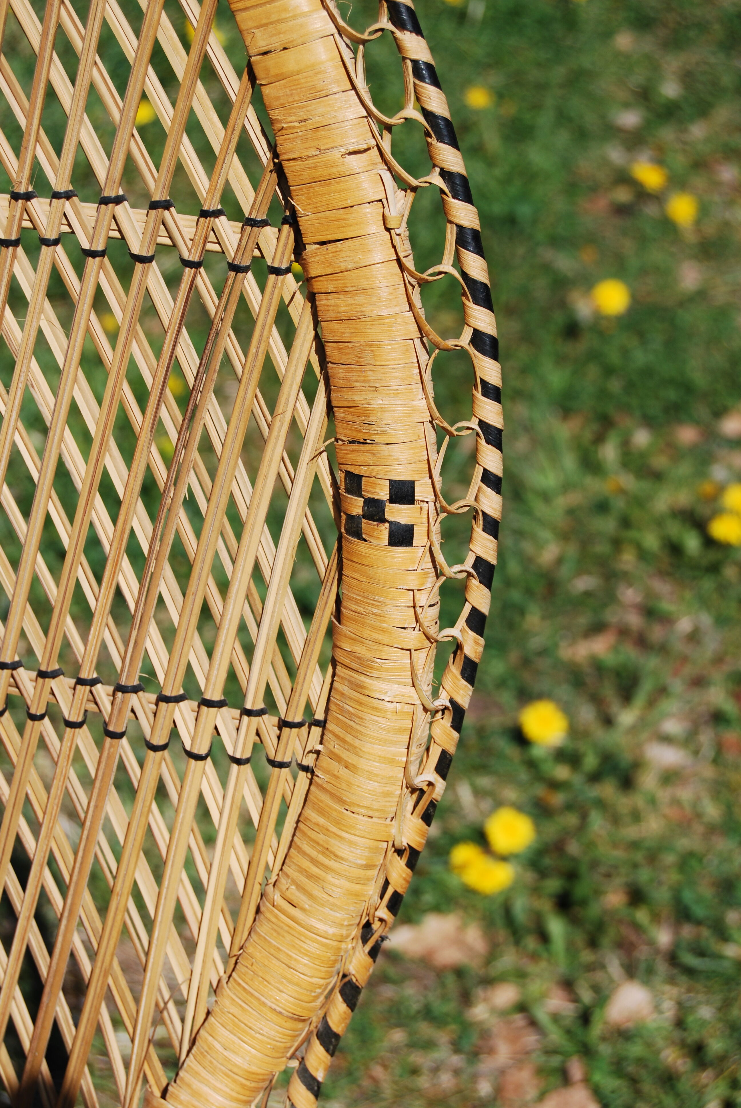 Emmanuelle's braided rattan chair from the 70s.