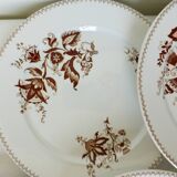 6 flat plates of Sarreguemines Danish model 210410