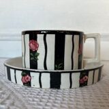 Cup with saucer Sarreguemines U&CIE