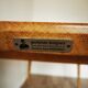Numbered solid oak table designer