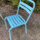4 chaises dépareillées Tolix brasserie bistrot terrasse French bistrot 60s