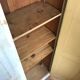 Antique wardrobe in patinated pine