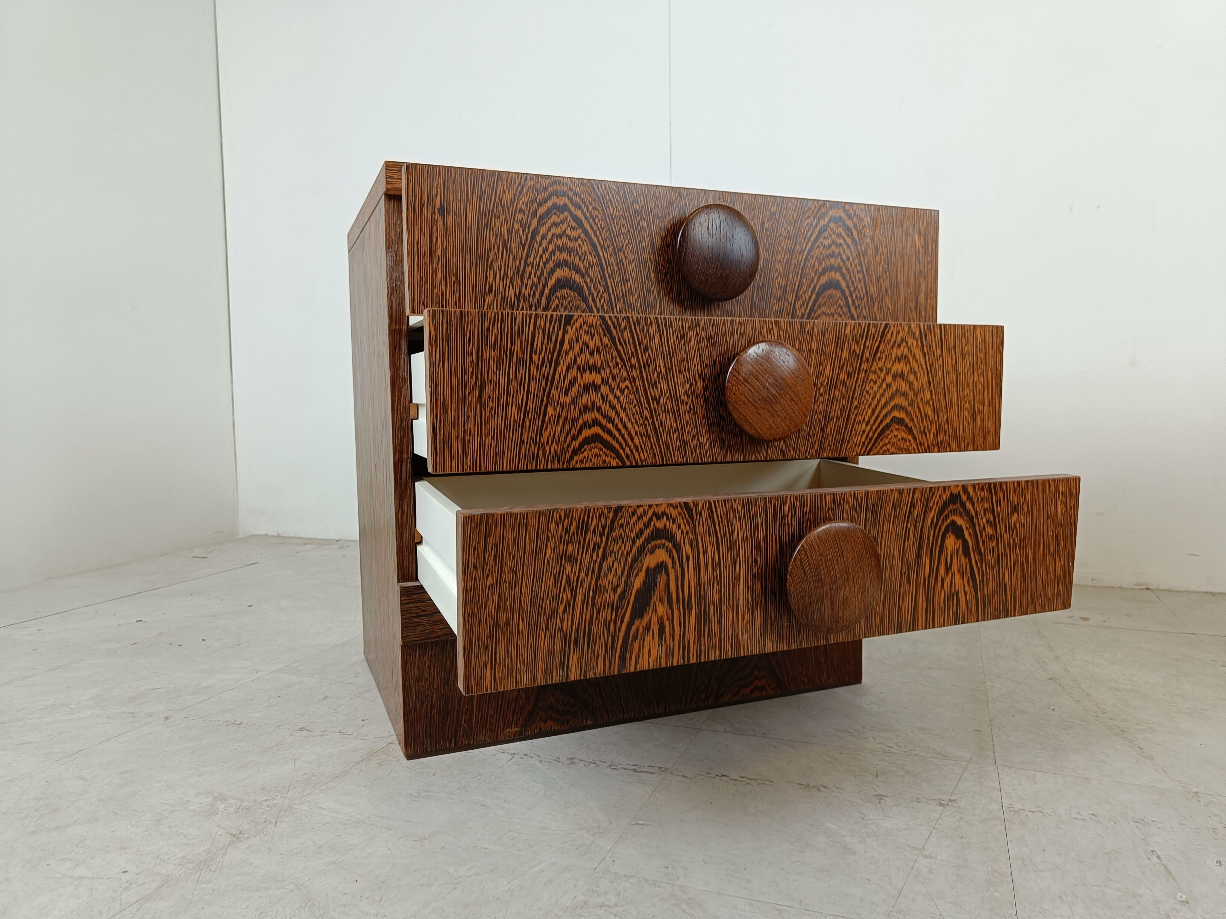 Set of brutalist cabinets, 1970s