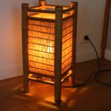 Lampe bambou toile Pier Import