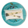Majolica asparagus plate – 19th century slip – antique turquoise blue