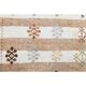 Vintage Turkish Oushak Handmade Wool Cotton Small Kilim Runner Rug 52x104