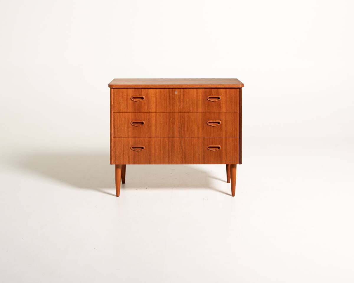 Scandinavian Teak Chest of Drawers, 1950s/60s
