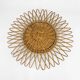 Rattan and woven wicker sun mirror from the 60s