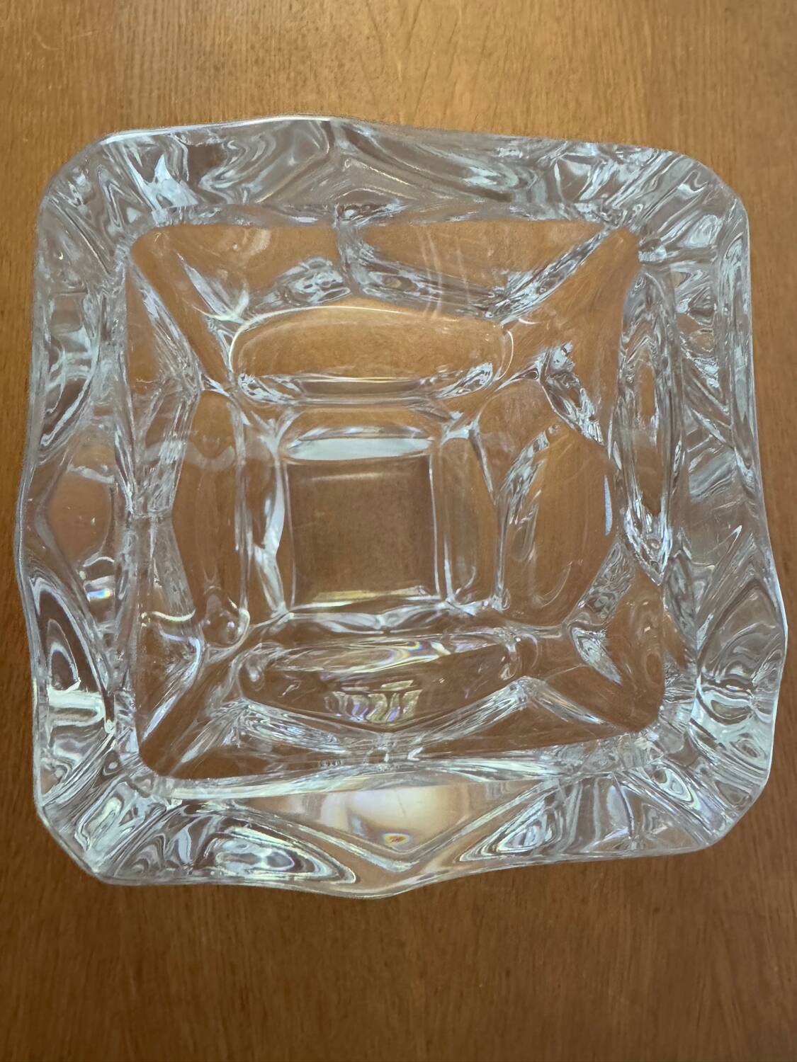 Solid Sèvres crystal vase from the 1950s