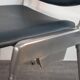 Set 5 chairs stackable Mauser in aluminium and leather, vintage 1960